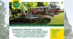 Desktop Screenshot of camping-lac-leman.com